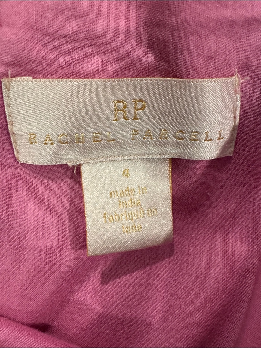 Rachel Parcell Hot Pink Puff Sleeve Peplum Top - Picture 6 of 8